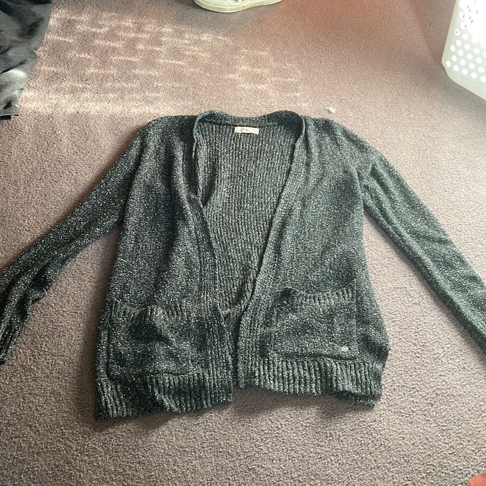 Gray Hollister cardigan
